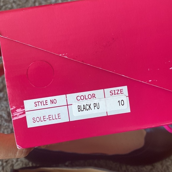 DREAM PAIRS SOLE_ELLE BLACK Low Heel Flat Shoes Soft Lining Slip On Size 10 - Picture 10 of 12